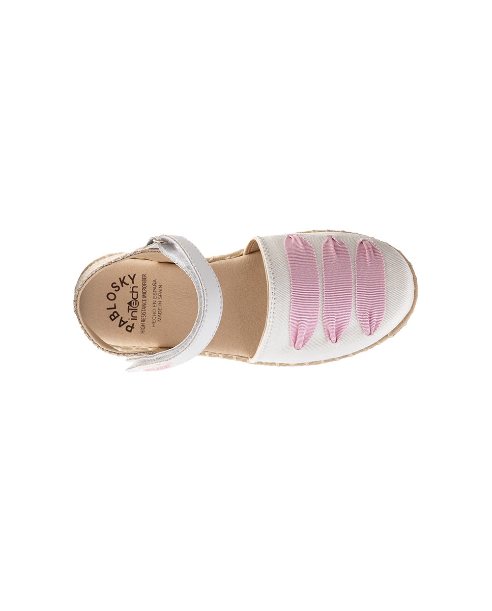 Alpercatas Infantil com Velcro Pablosky Rosa-4