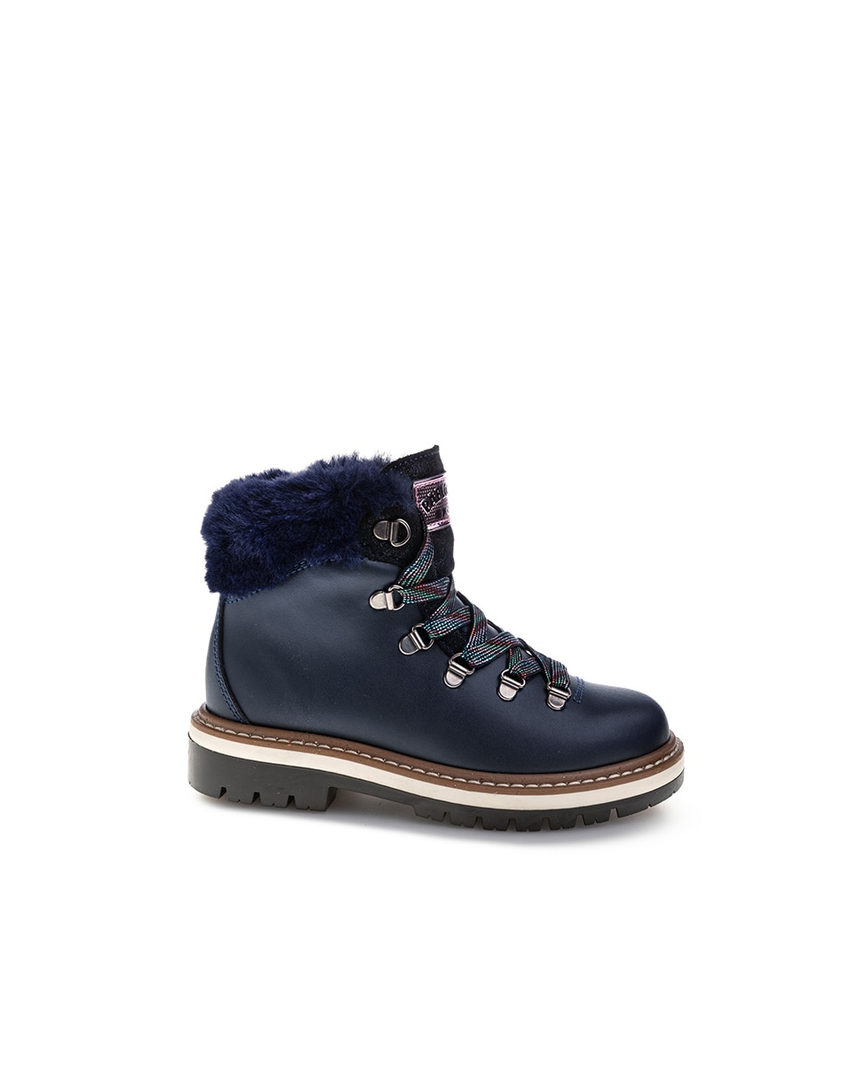 Botas Pablosky de Leader-tech com Atacadores e Fecho Zip Azul-1