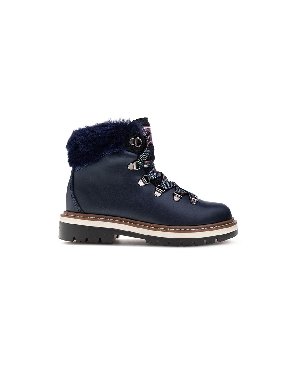 Botas Pablosky de Leader-tech com Atacadores e Fecho Zip Azul-2