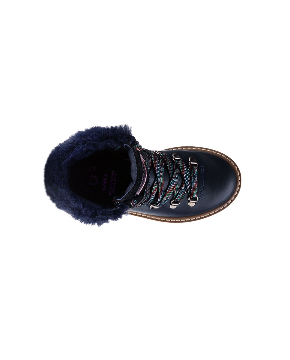 Botas Pablosky de Leader-tech com Atacadores e Fecho Zip Azul-3