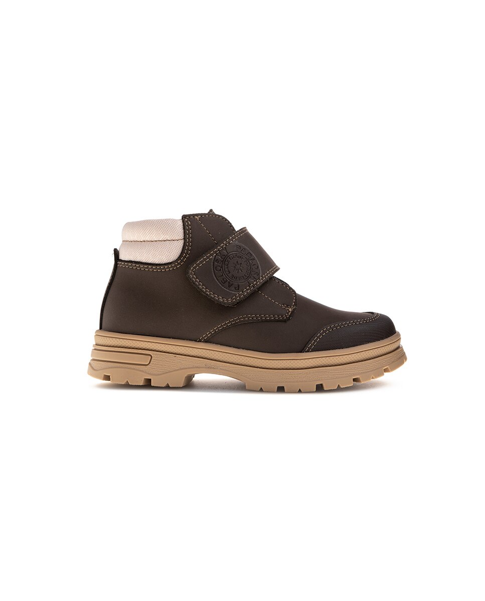Botas Infantil Pablosky de Leader-tech com Velcro Castanho-2