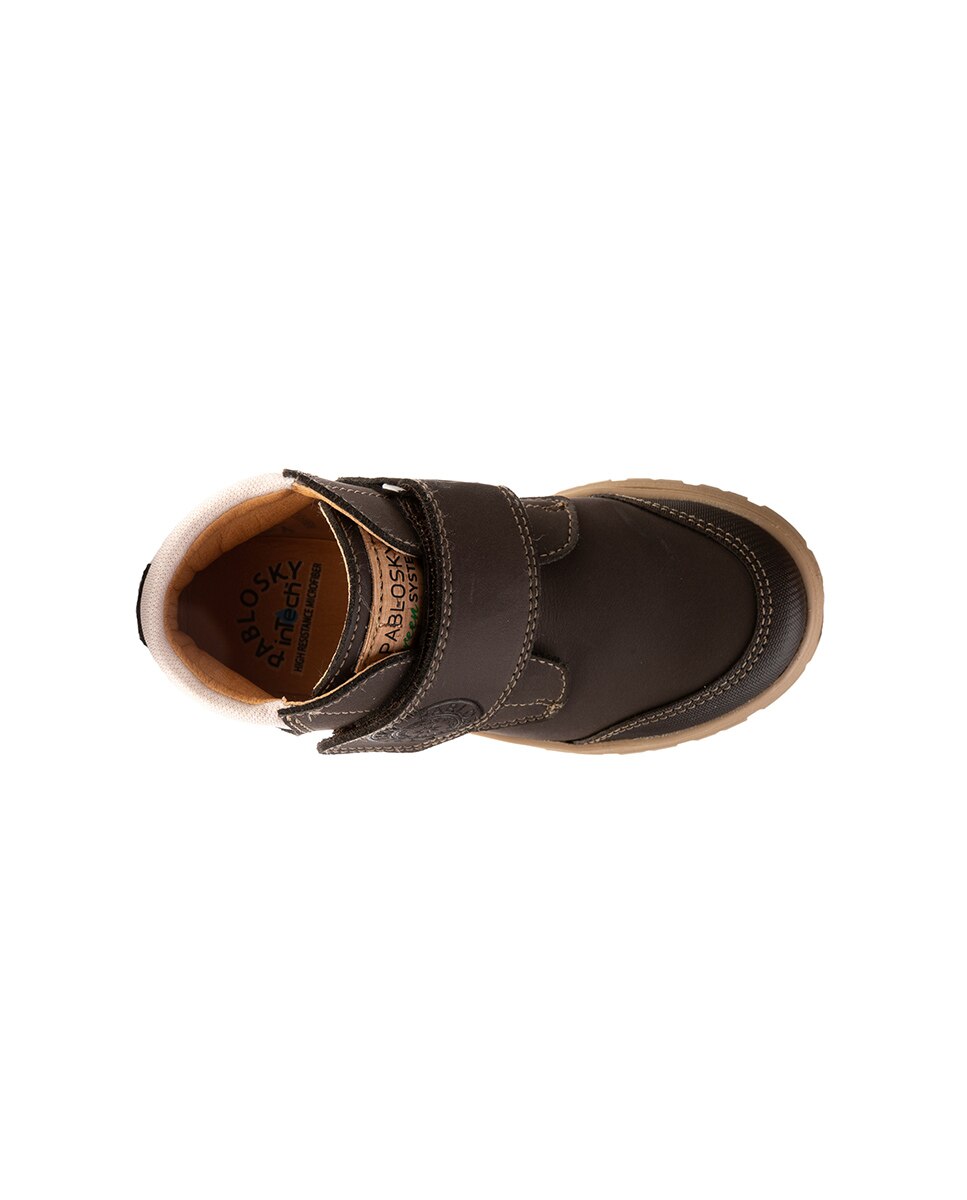 Botas Infantil Pablosky de Leader-tech com Velcro Castanho-3