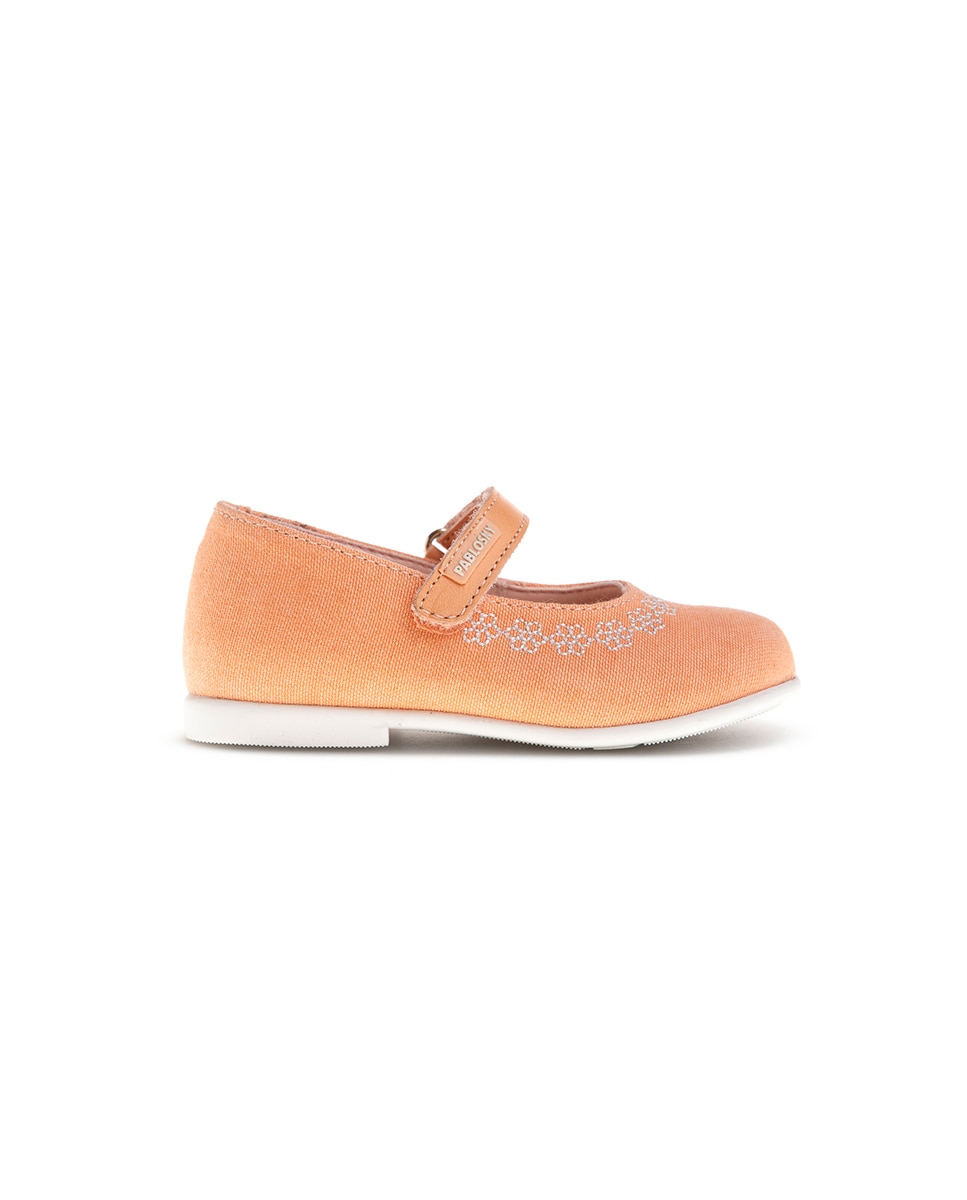 Mercedes de Bebés Pablosky de Pele com Velcro Laranja-5