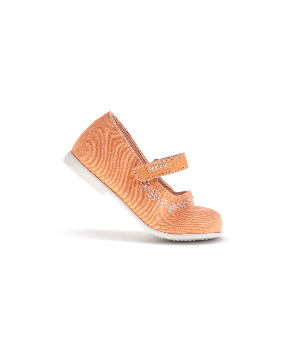 Mercedes de Bebés Pablosky de Pele com Velcro Laranja-6