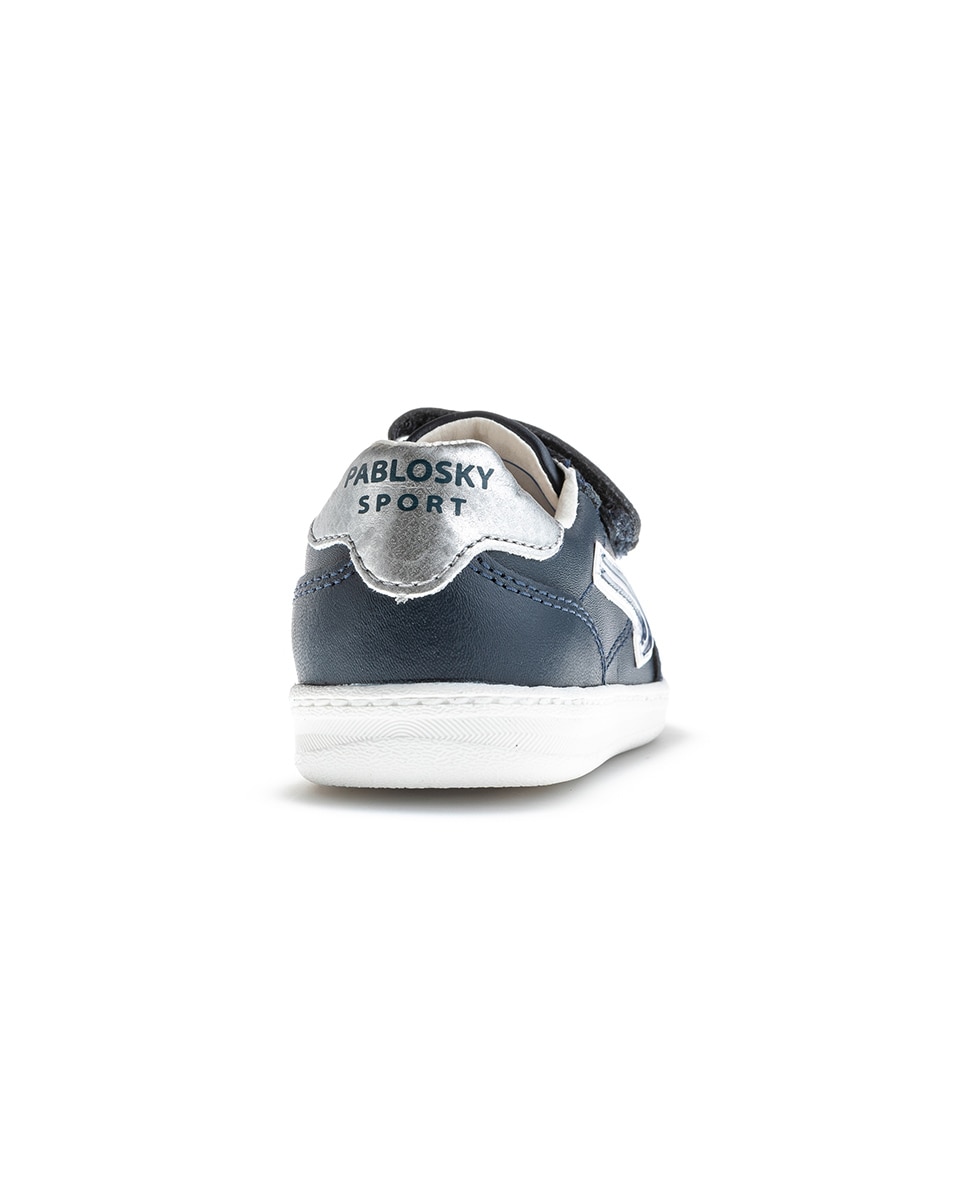 Zapatillas deportivas de niña con cierre adherente Azul-marinho-5