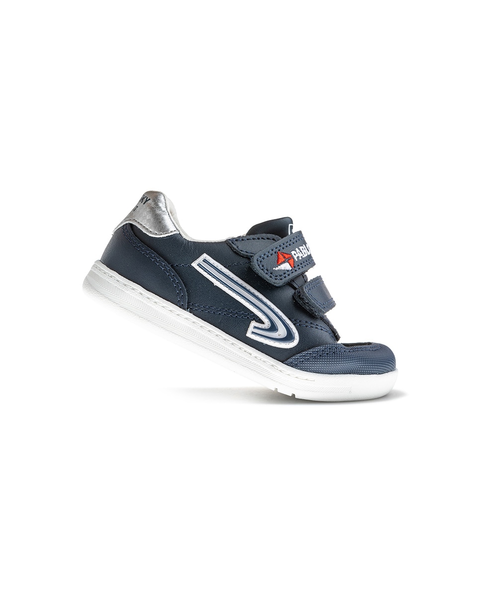 Zapatillas deportivas de niña con cierre adherente Azul-marinho-6