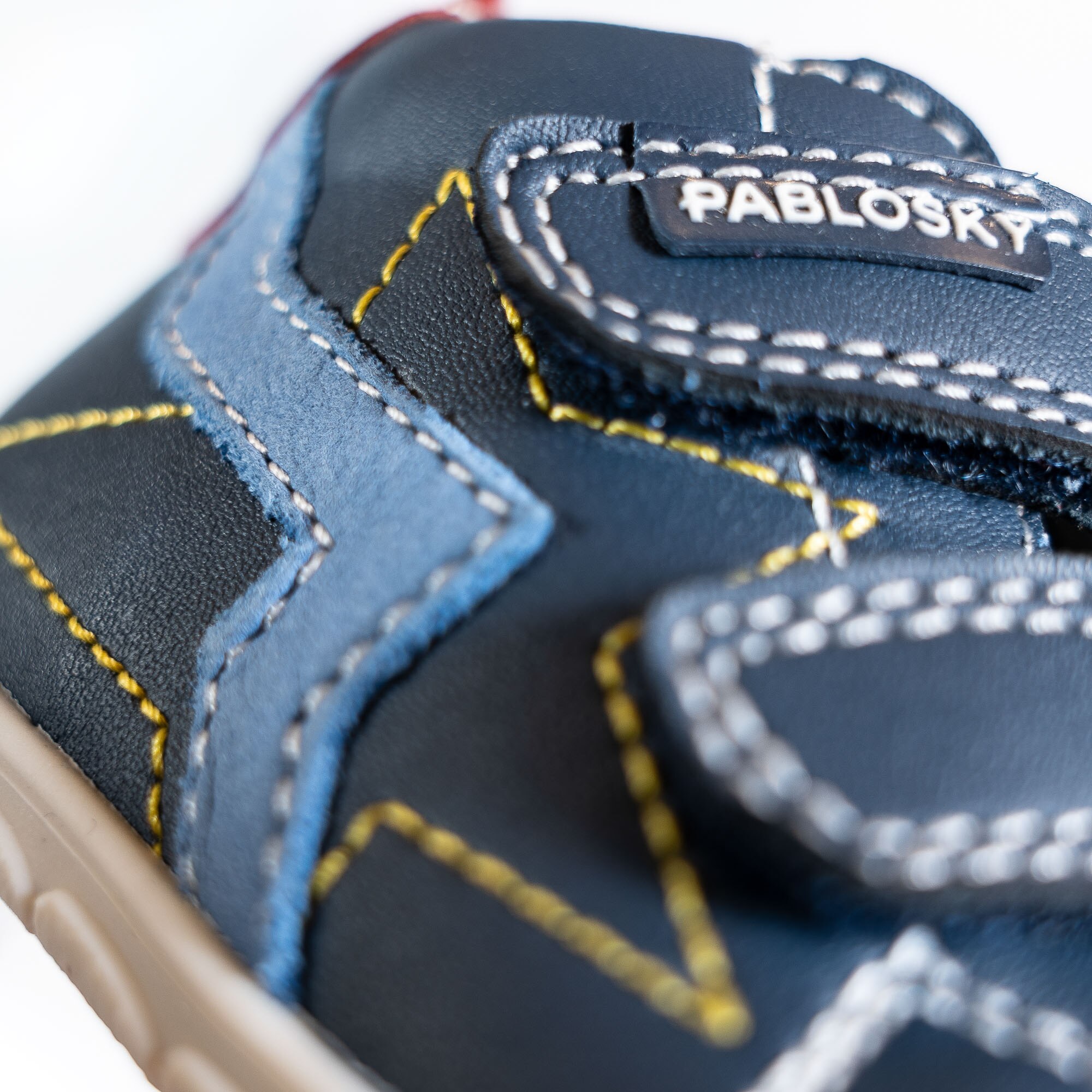 Botas para Bebés Pablosky de Pele com Velcro Azul-6