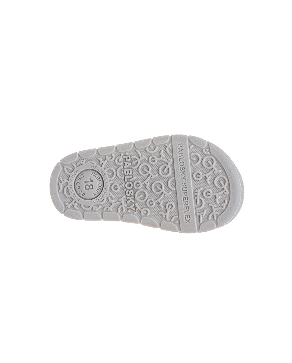 Botas de Bebés Pablosky Têxteis com Velcro Prata-3