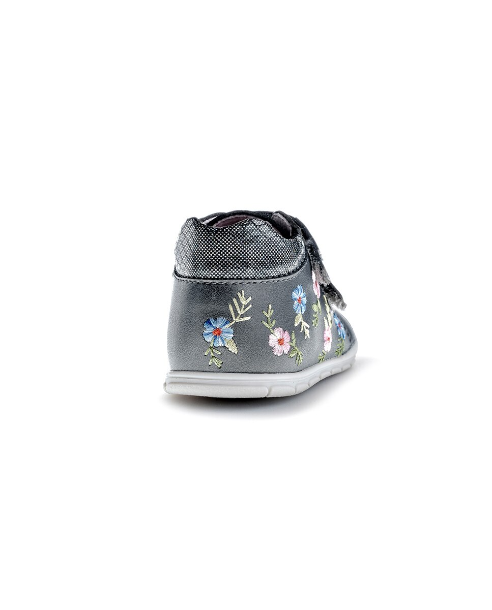 Botas de Bebés Pablosky Têxteis com Velcro Prata-7