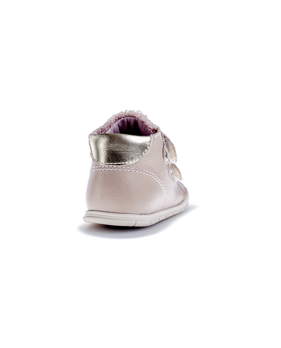 Botas para Bebés Pablosky de Pele com Velcro Bege-7