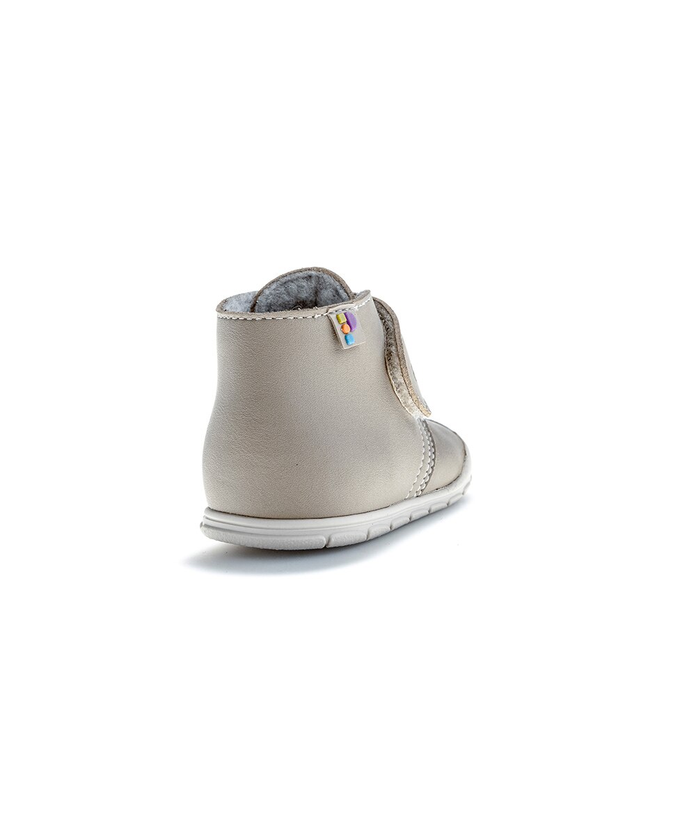 Botas para Bebé Pablosky Barefoot com Velcro Bege-7