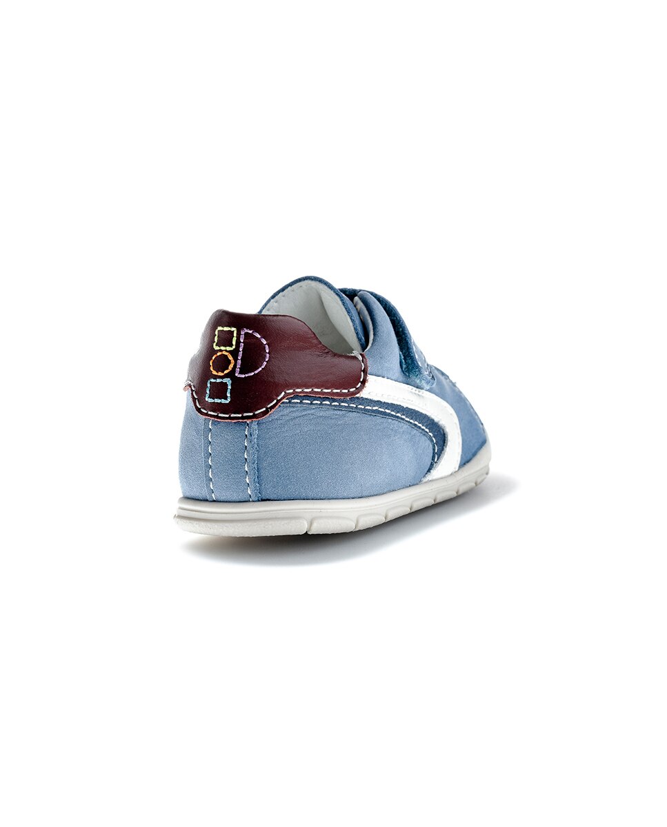Sapatilhas de Bebés Pablosky com Velcro Azul-7
