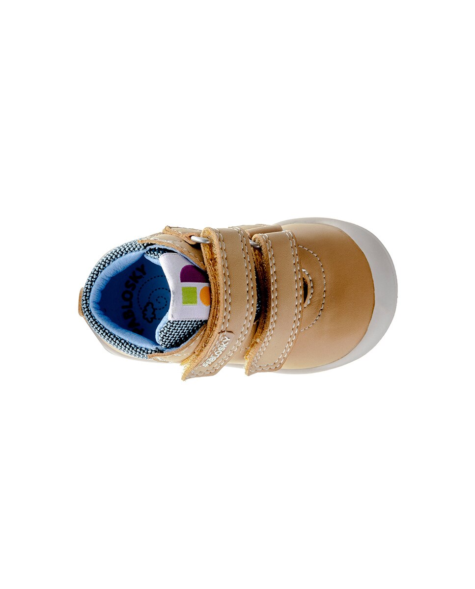 Botas de Bebés Pablosky com Velcro Amarelo-5