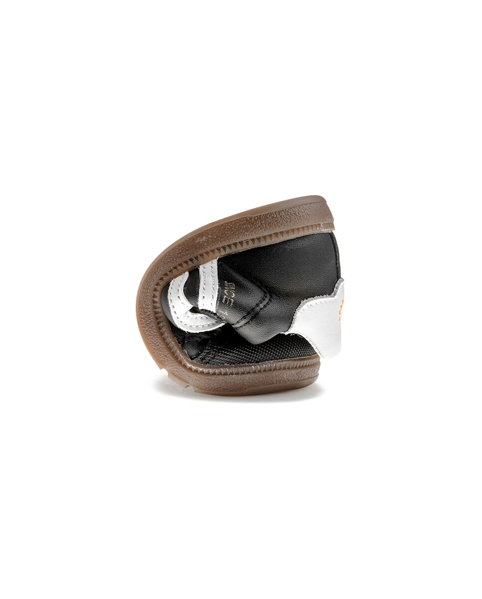 Sapatilhas para Bebés Pablosky de Pele com Velcro Preto-2