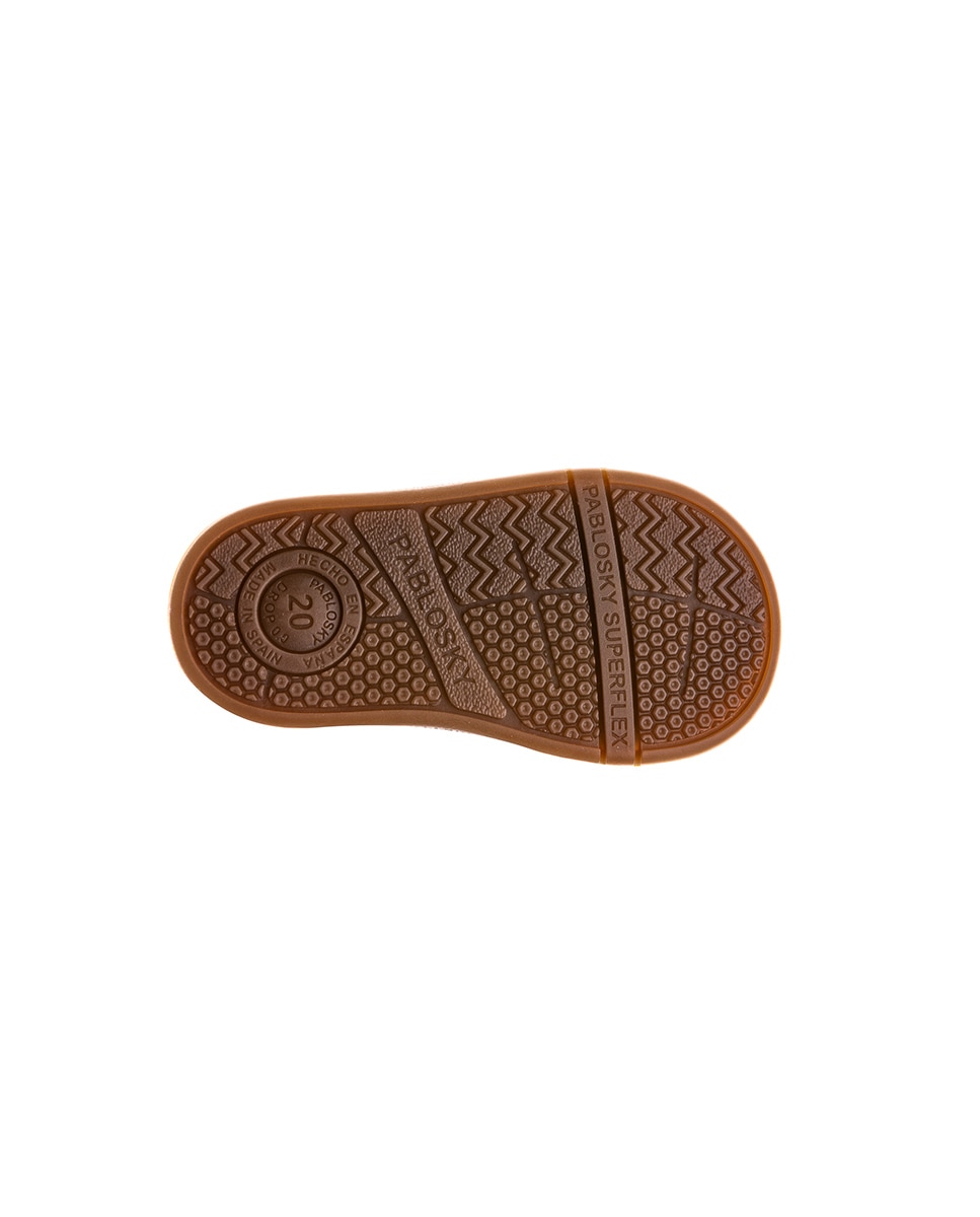 Botas Barefoot em Pele com Fecho Aderente Amarelo-3