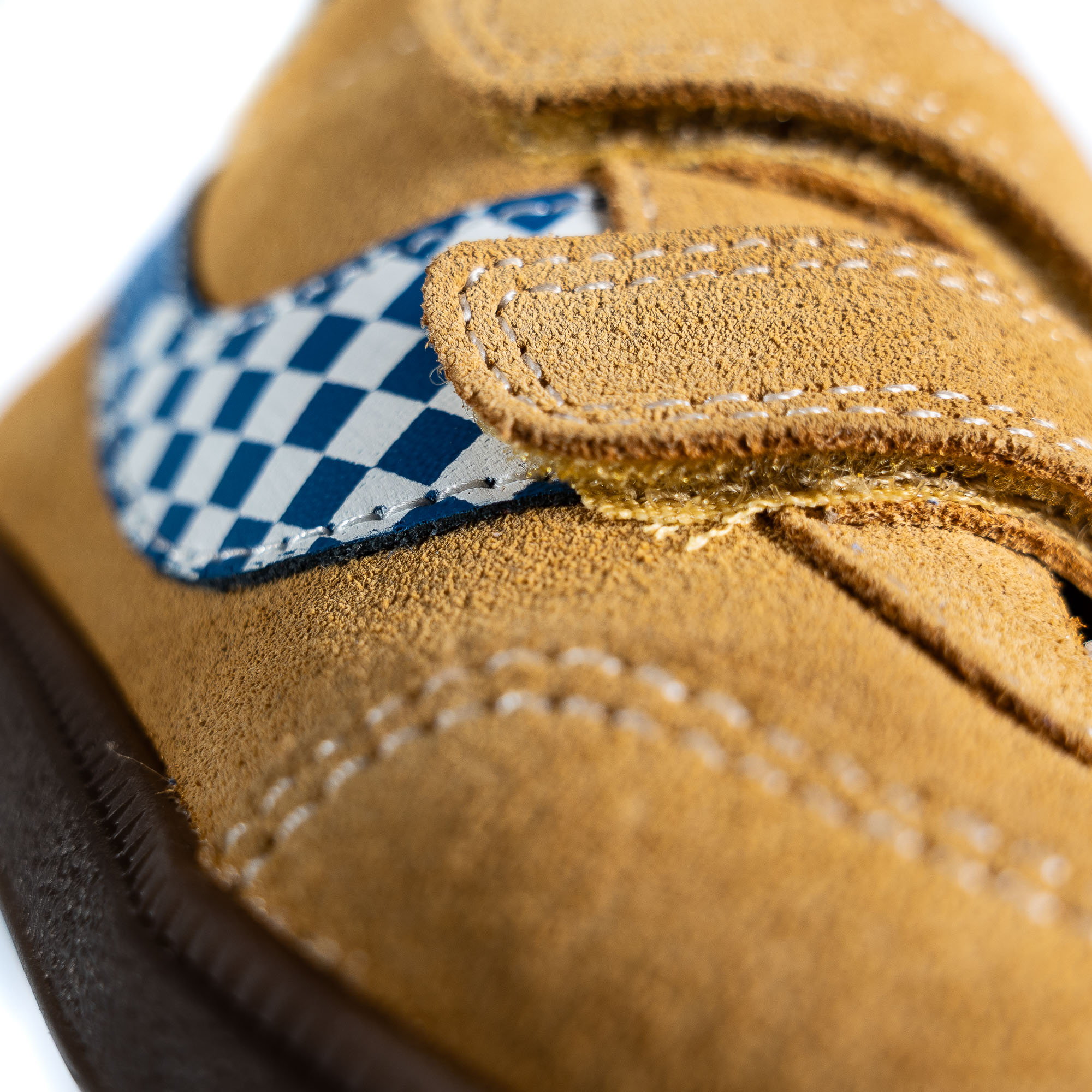 Botas Barefoot em Pele com Fecho Aderente Amarelo-6