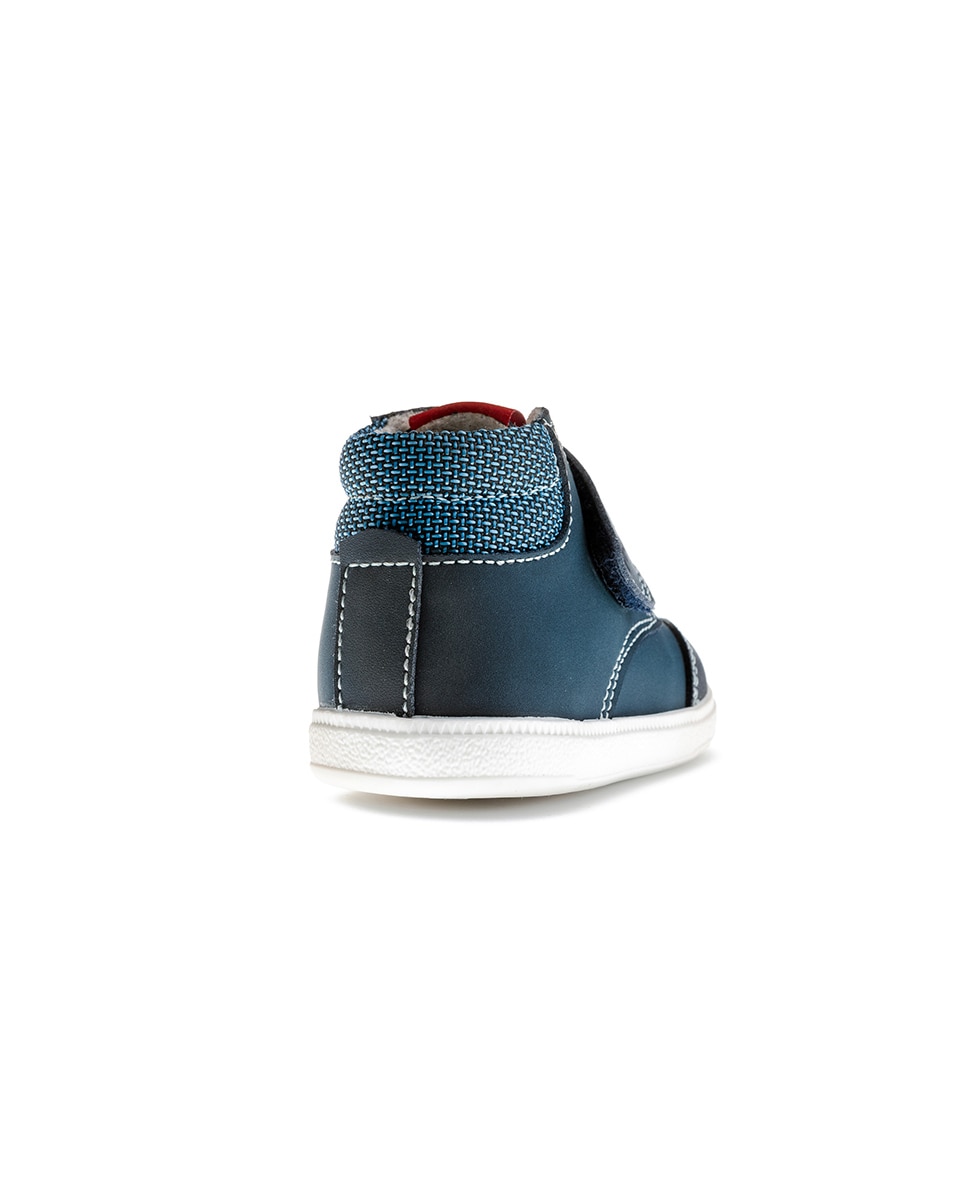 Botas de Bebés Pablosky com Velcro Azul-7