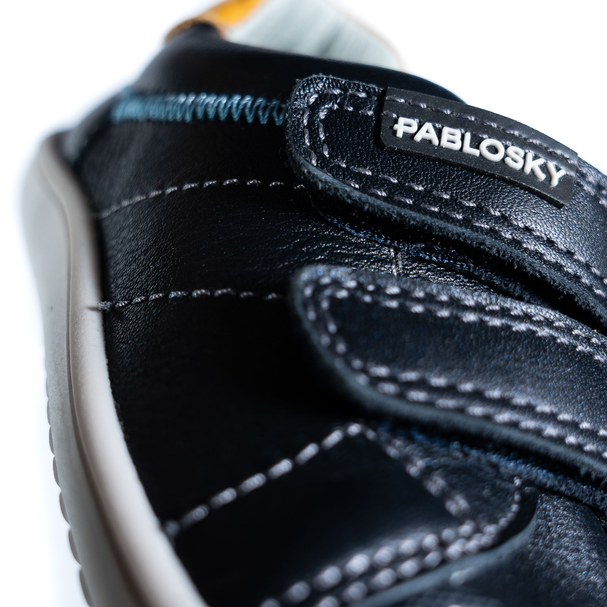 Pepitos de Bebés Pablosky de Pele com Velcro Azul-marinho-6