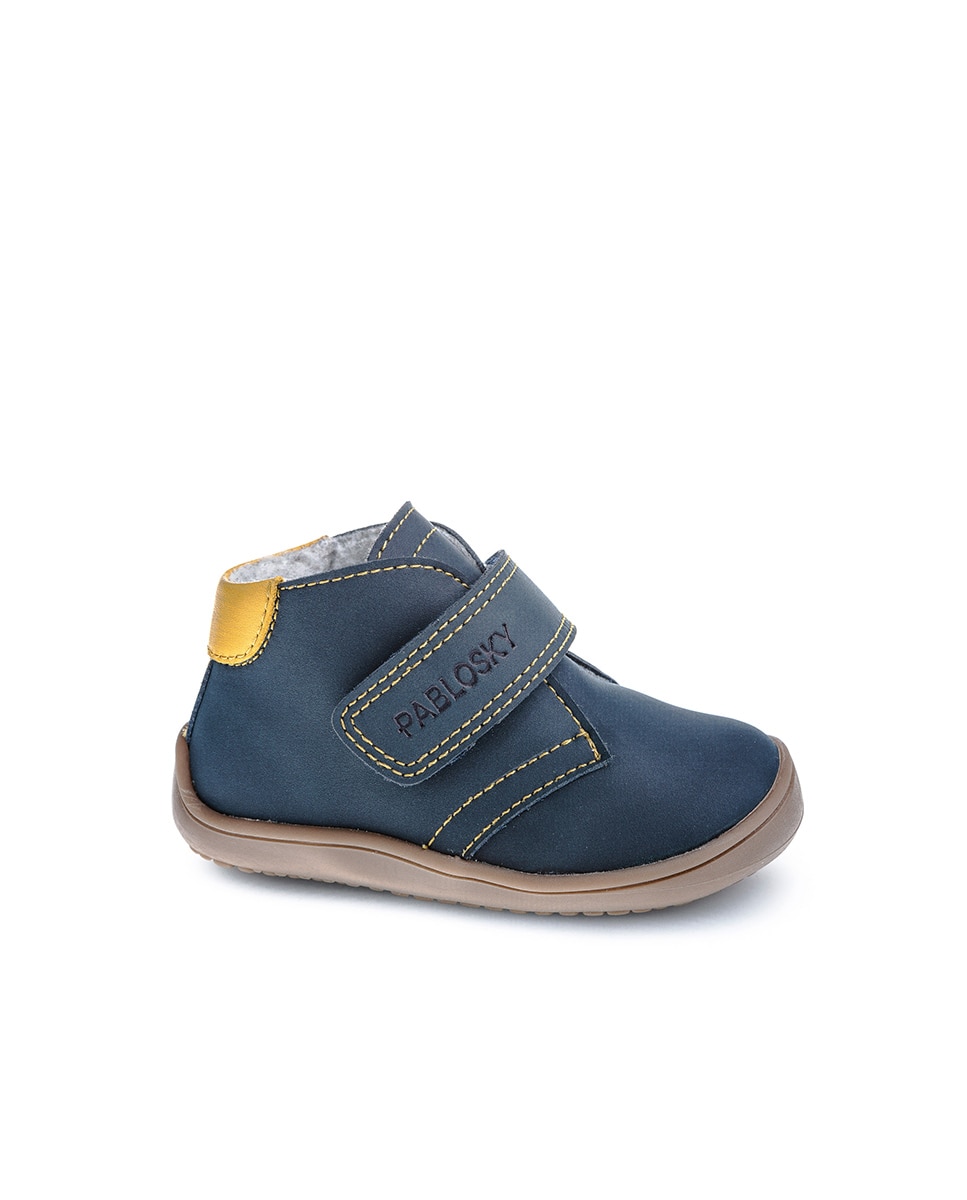 Botas de Bebés Pablosky com Velcro Azul-1