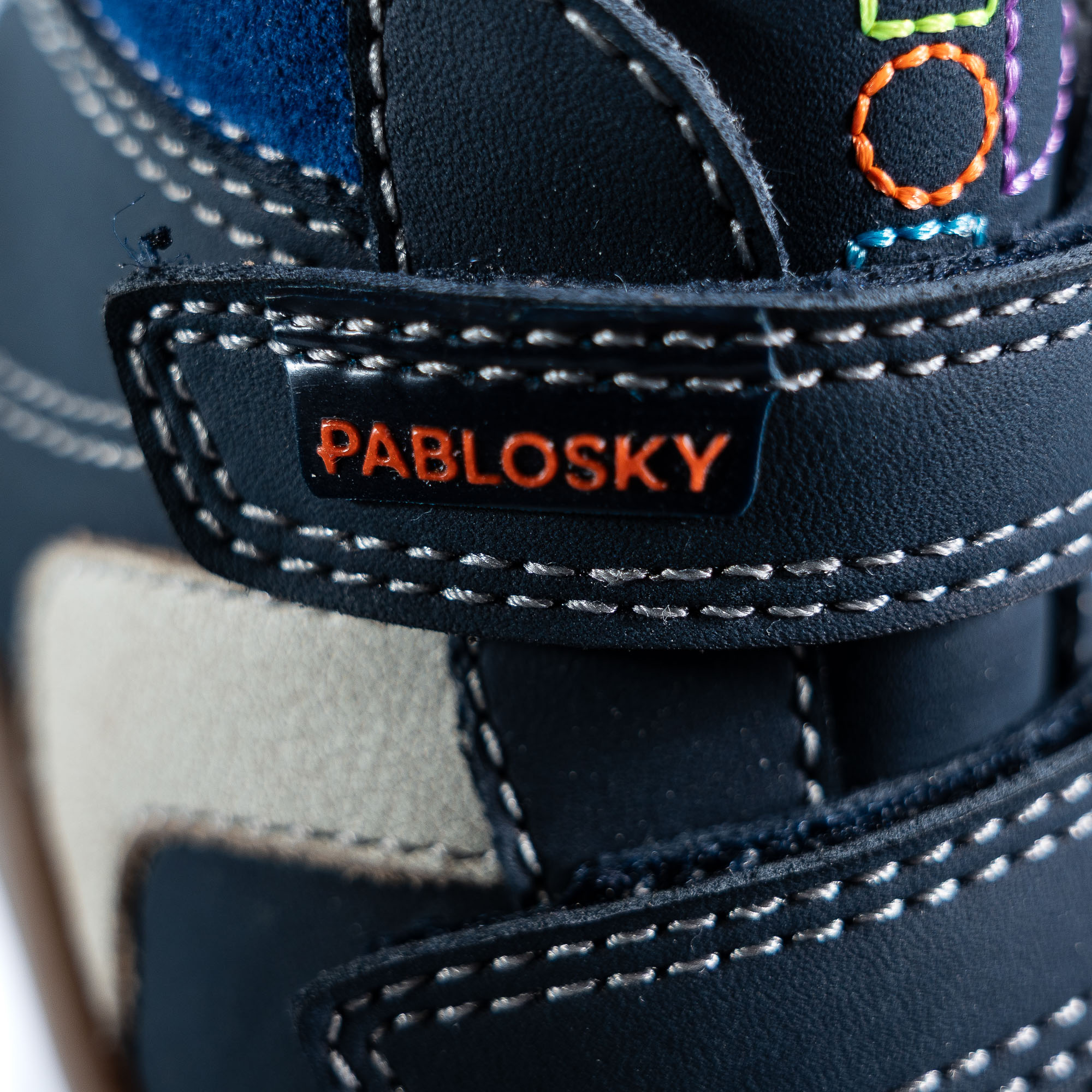 Botas de Bebés Pablosky com Velcro Azul-6