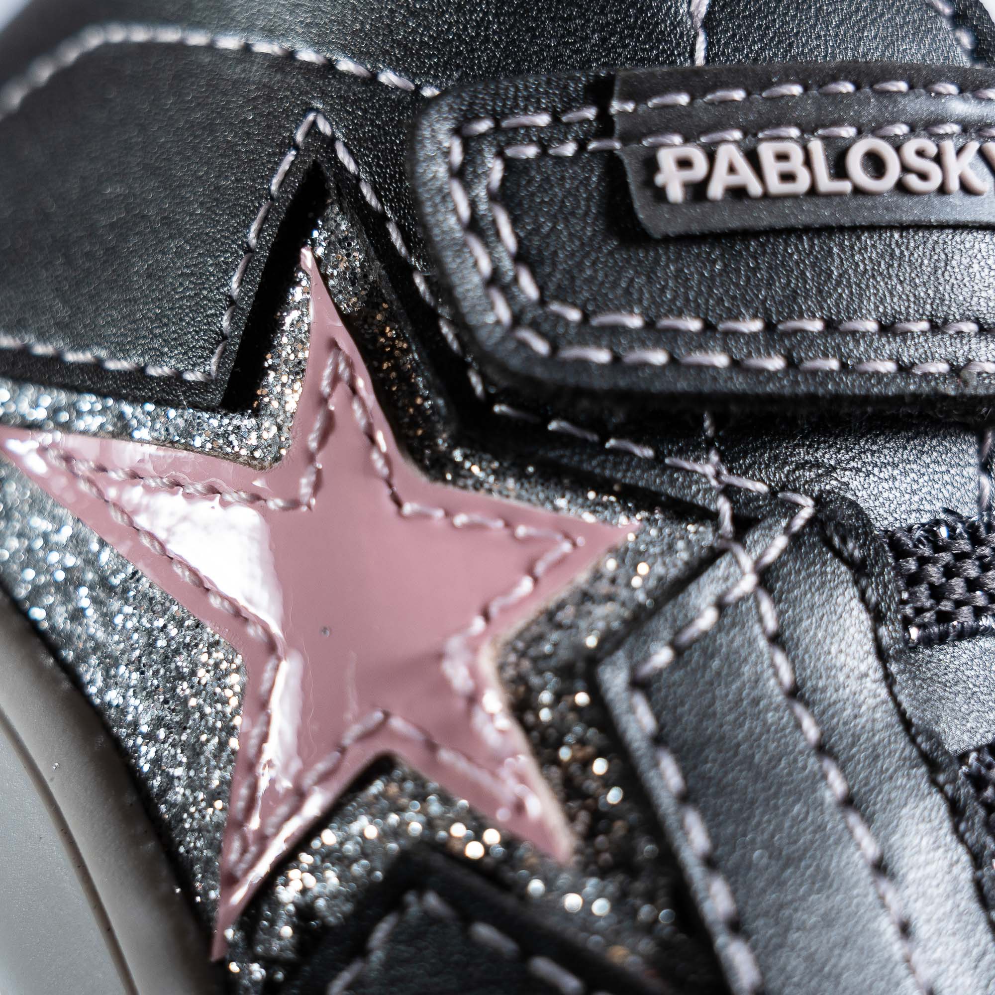Botas de Bebés Pablosky Têxteis com Velcro Prata-6