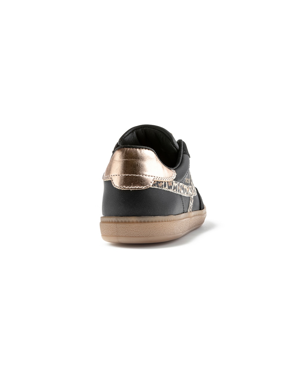 Sapatilhas Infantil Pablosky de Pele com Atacadores Preto-7