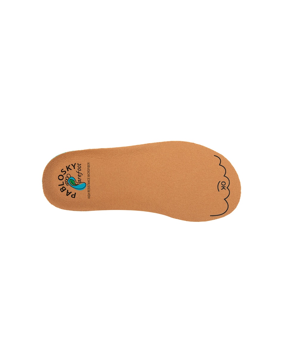 Sapatilhas Desportivas Infantil Pablosky Barefoot de Pele com Velcro Preto-5