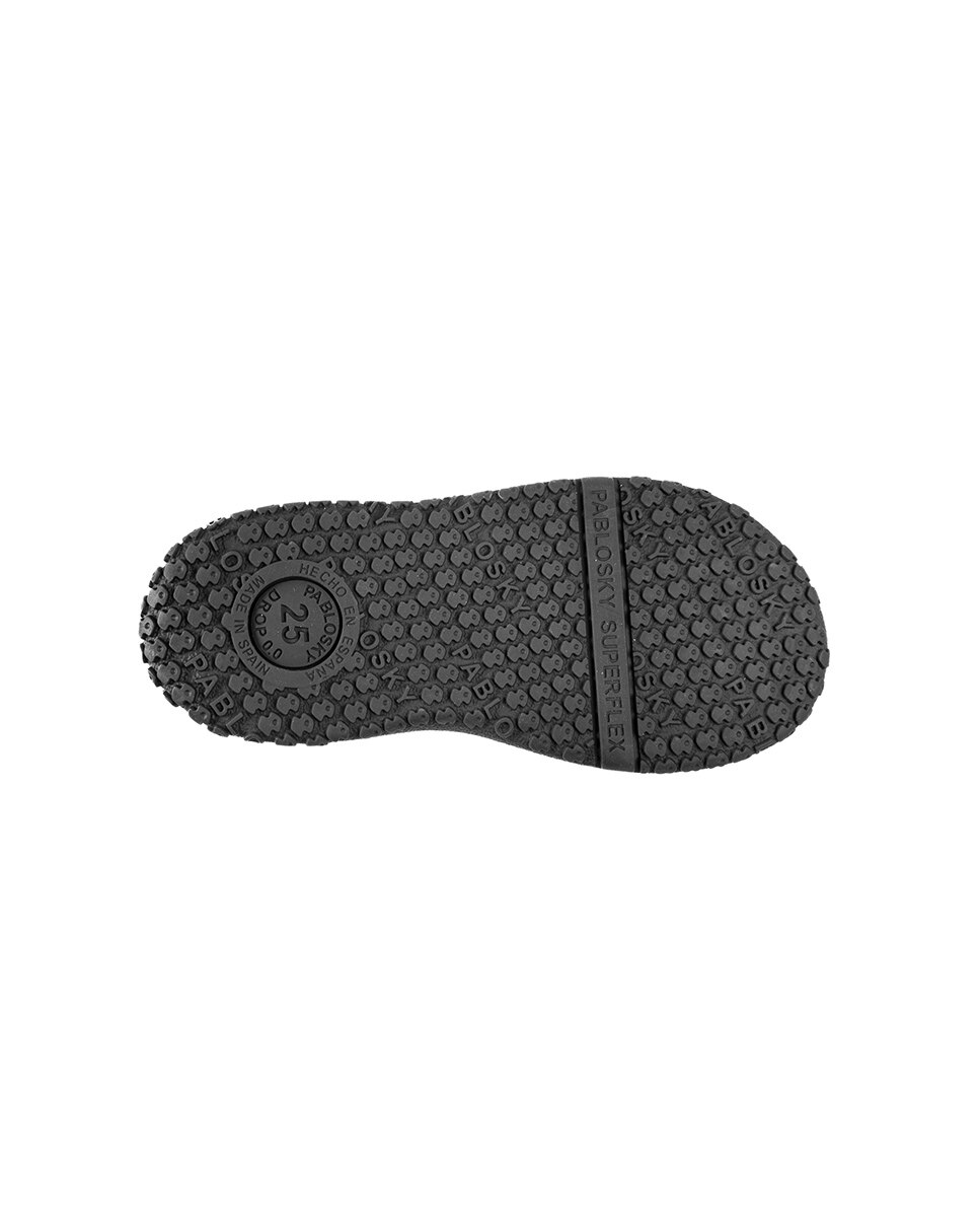 Merceditas Têxteis com Velcro Azul-3