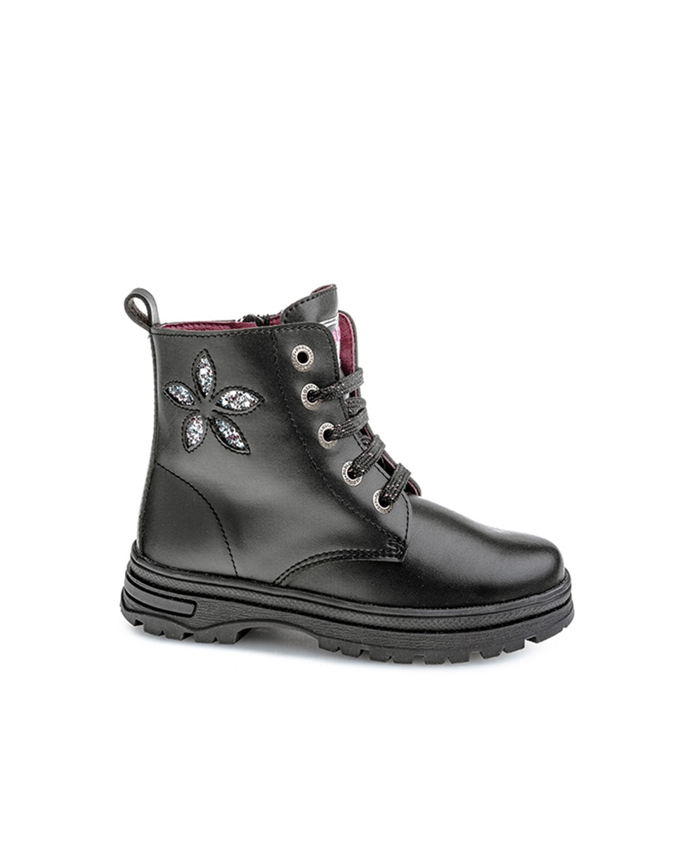 Botins Pablosky Têxteis com Fecho Zip Preto-1