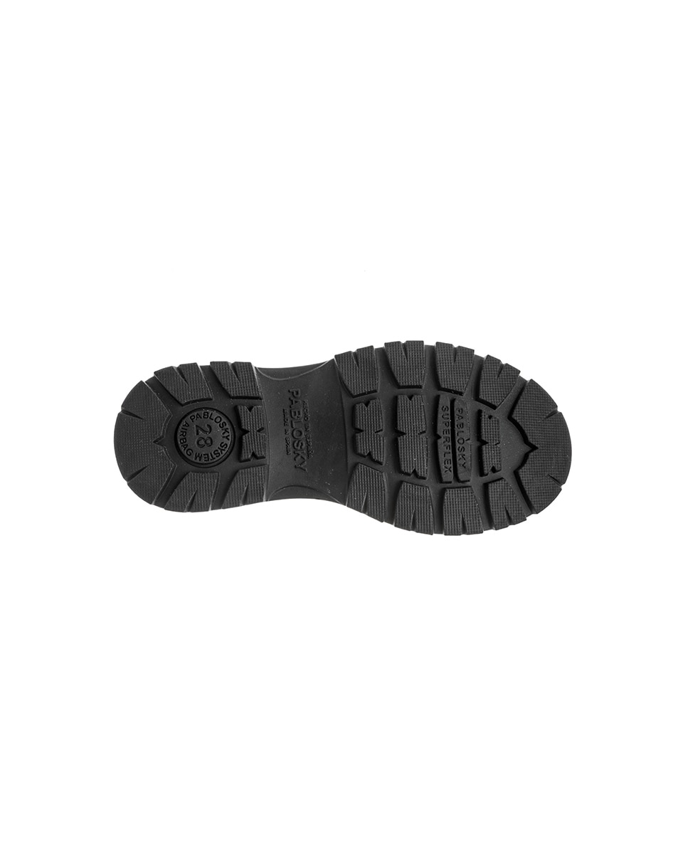 Botins Pablosky Têxteis com Fecho Zip Preto-2