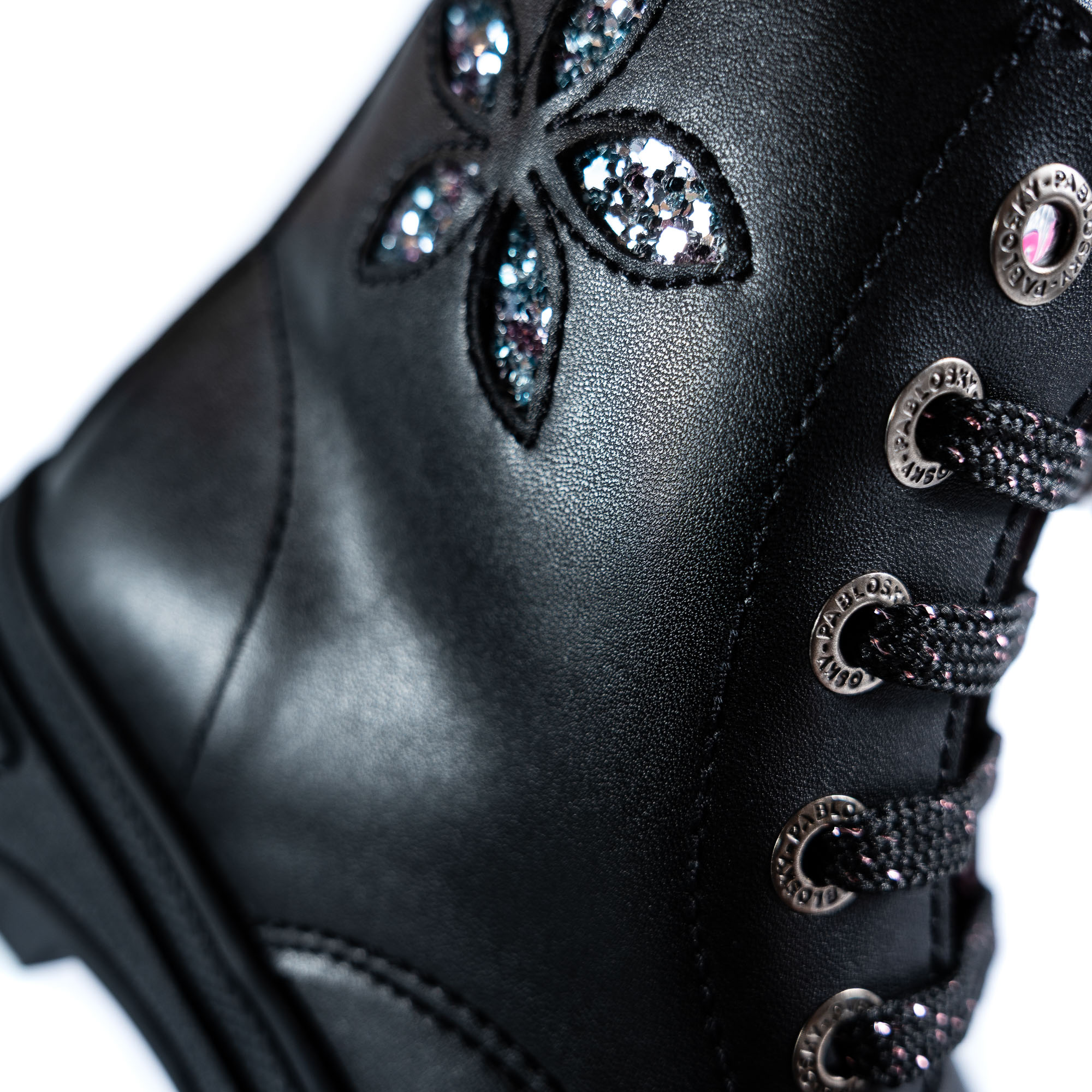 Botins Pablosky Têxteis com Fecho Zip Preto-4