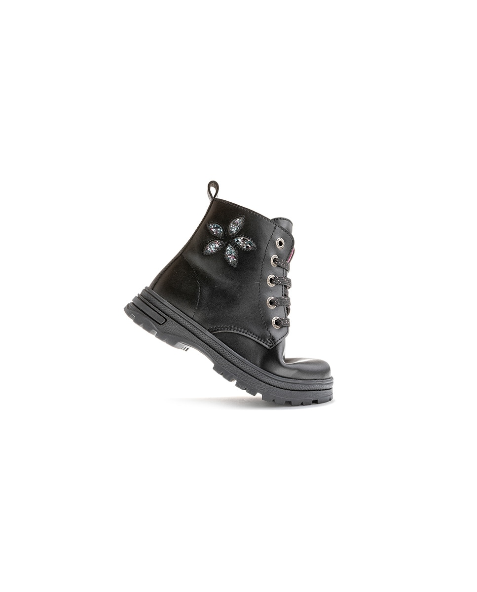 Botins Pablosky Têxteis com Fecho Zip Preto-6