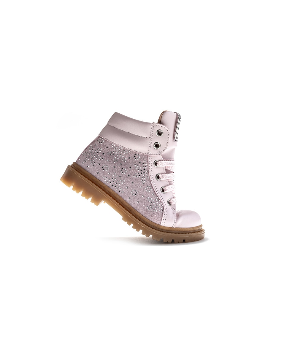 Botins Pablosky com Atacadores Rosa-7