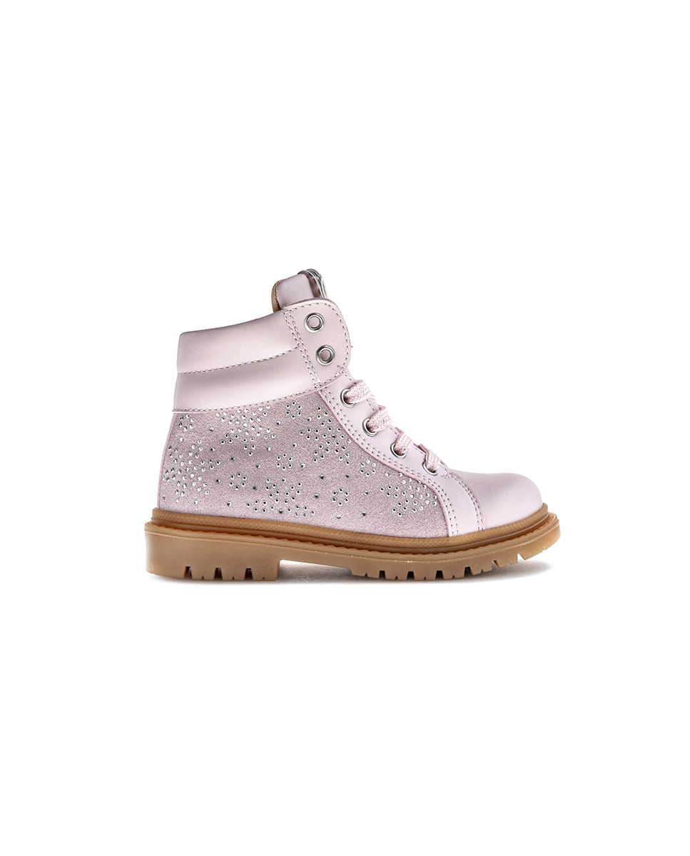 Botins Pablosky com Atacadores Rosa-8