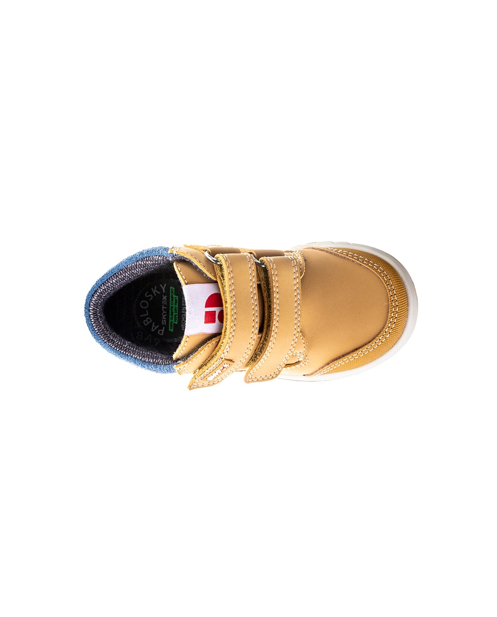 Botas Infantil Pablosky com Velcro Amarelo-2
