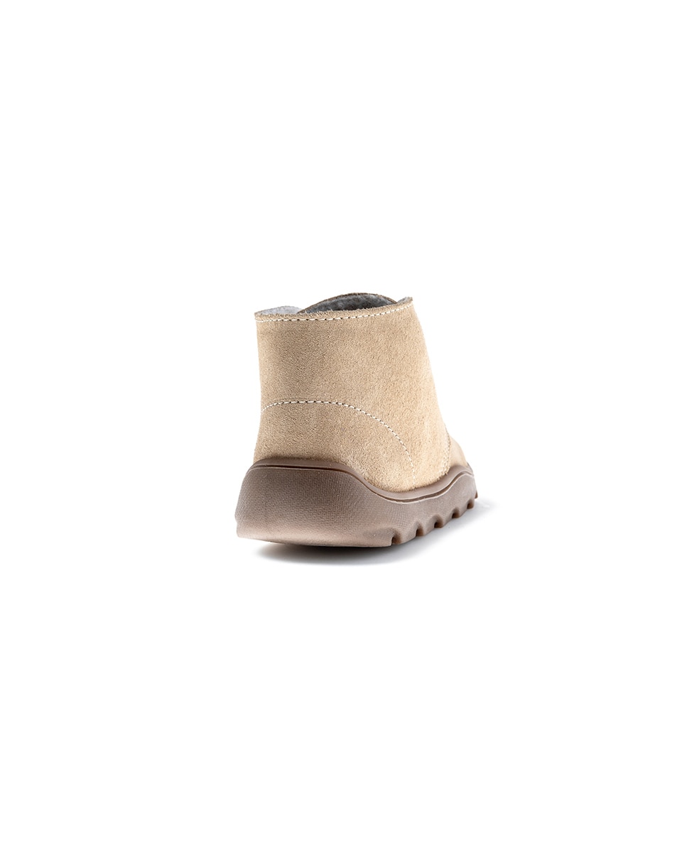 Botas Infantil Pablosky de Pele com Atacadores Bege-7