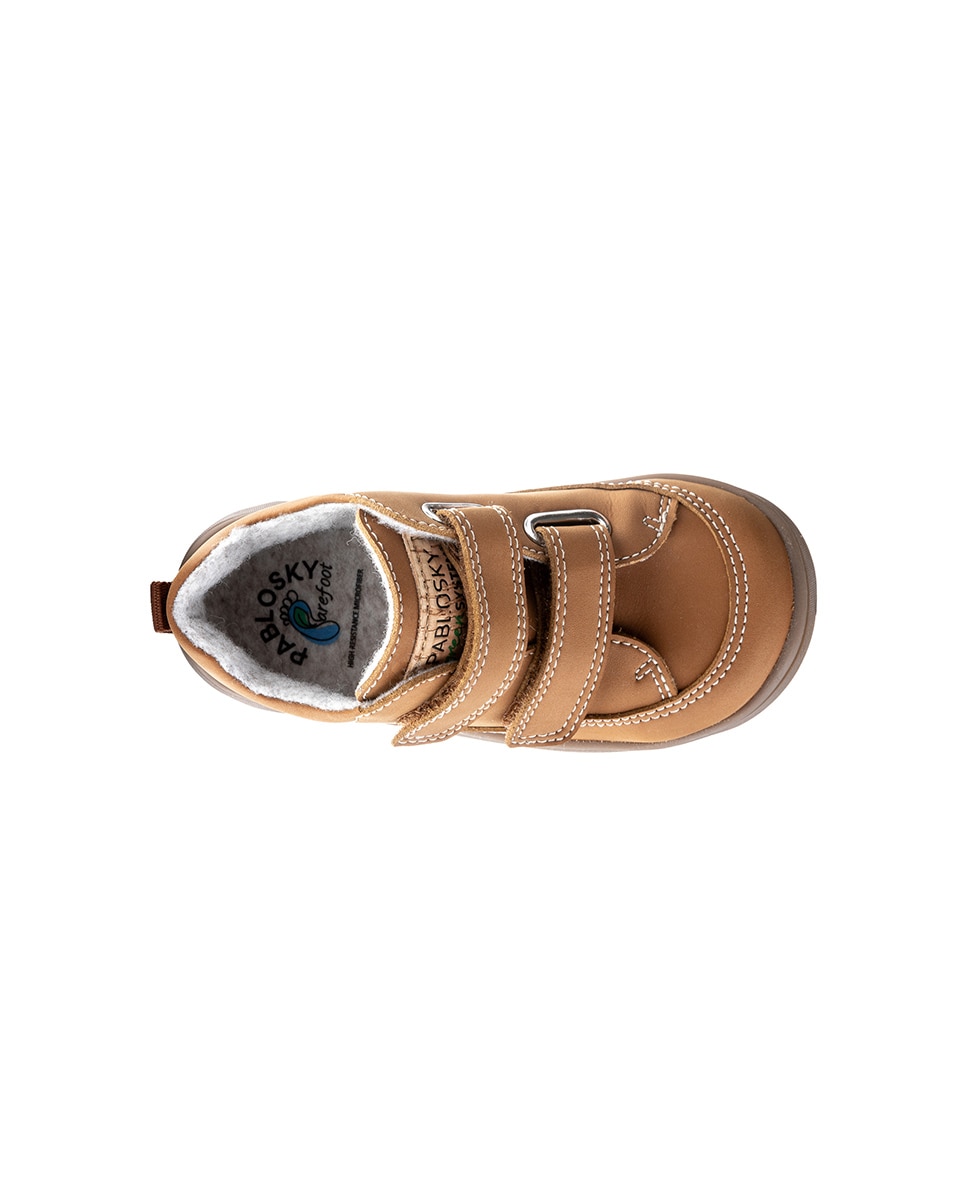 Botas Infantil Pablosky com Velcro Castanho-5