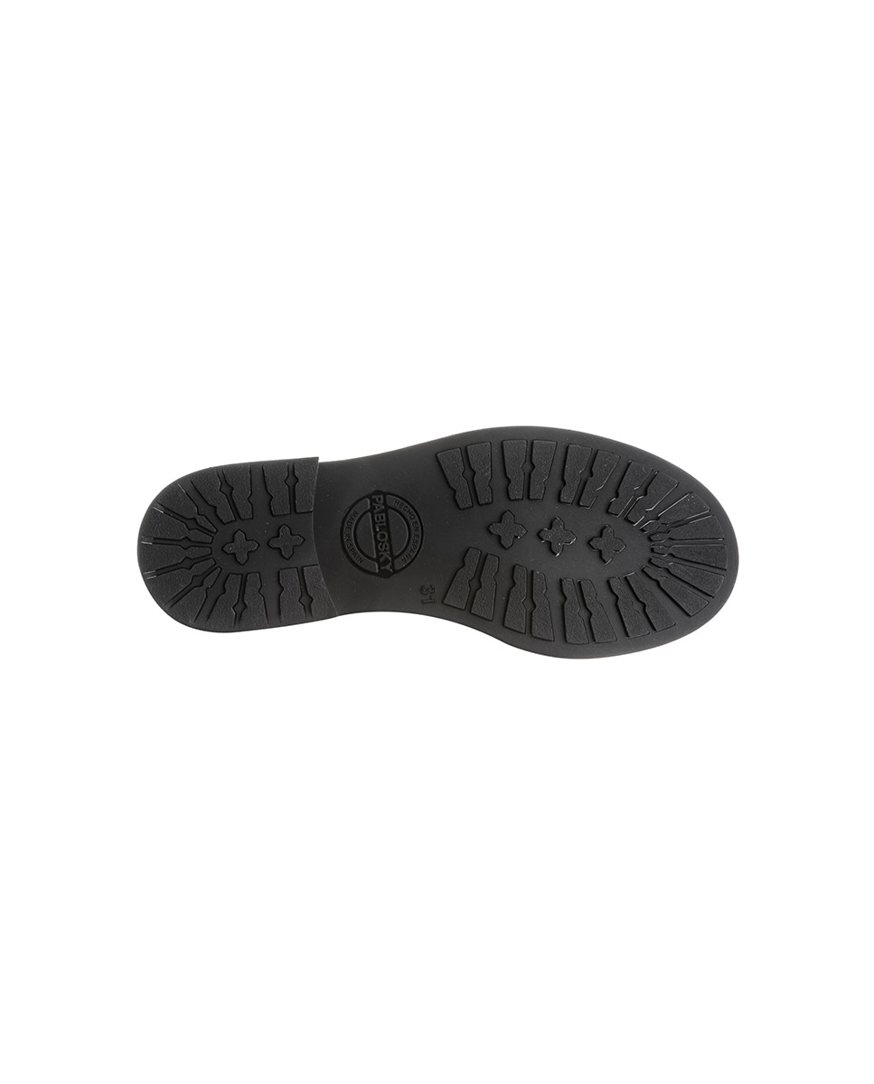 Mocassins Infantil Pablosky de Pele para a Escola Azul-2
