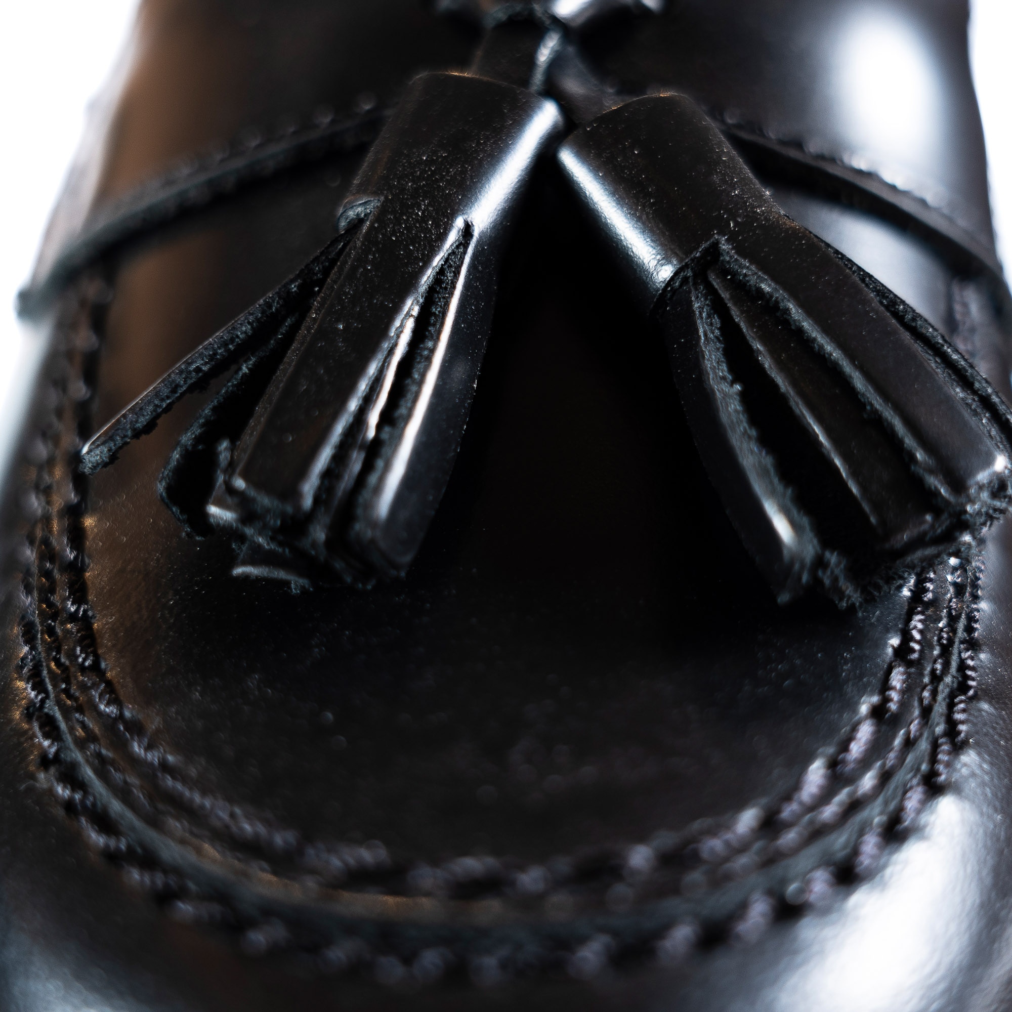 Mocassins em Pele para Uniforme Escolar Preto-3