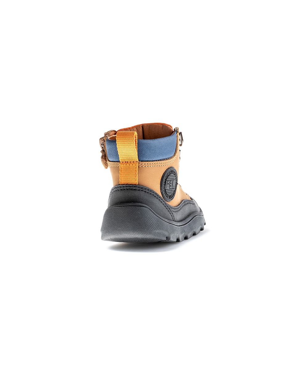 Botas Infantil Pablosky Barefoot com Fecho Zip Castanho-7