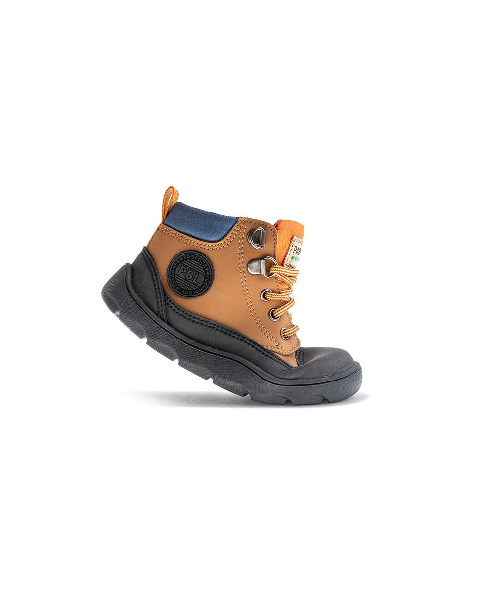 Botas Infantil Pablosky Barefoot com Fecho Zip Castanho-9
