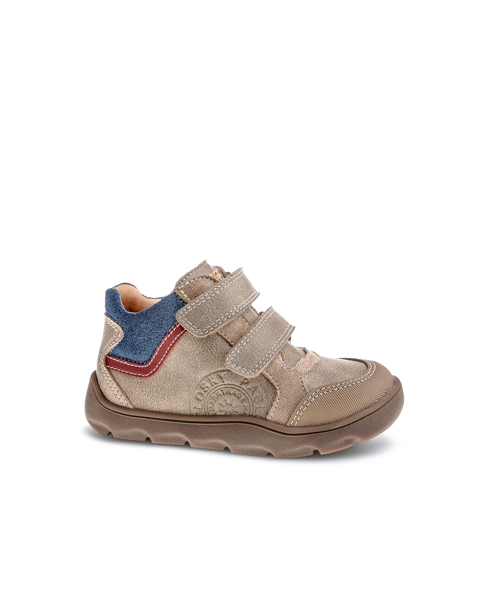 Botas Infantil Pablosky com Velcro Bege-1