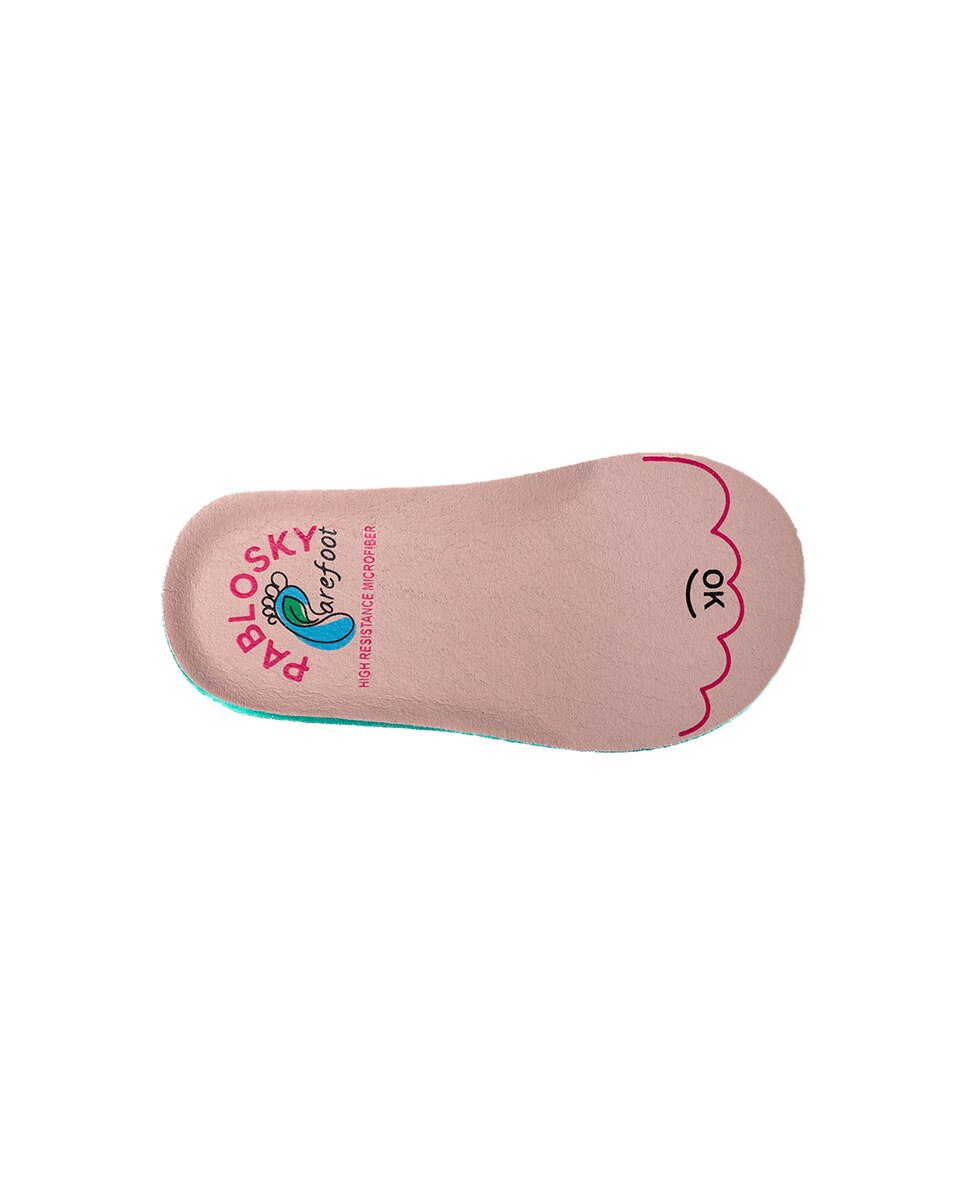 Merceditas para Bebé Barefoot com Velcro Prata-7