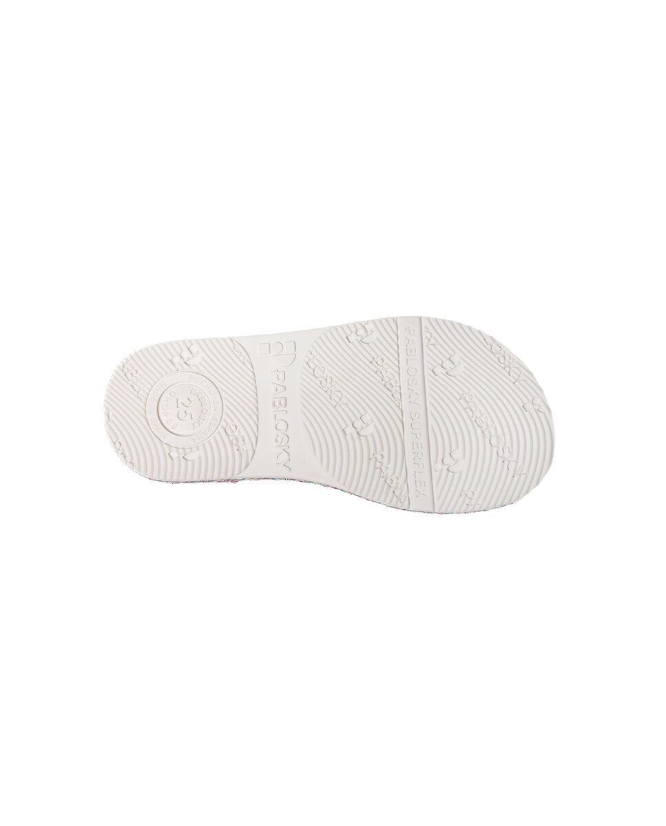 Sandálias Abertas Infantil com Velcro Pablosky Rosa-4