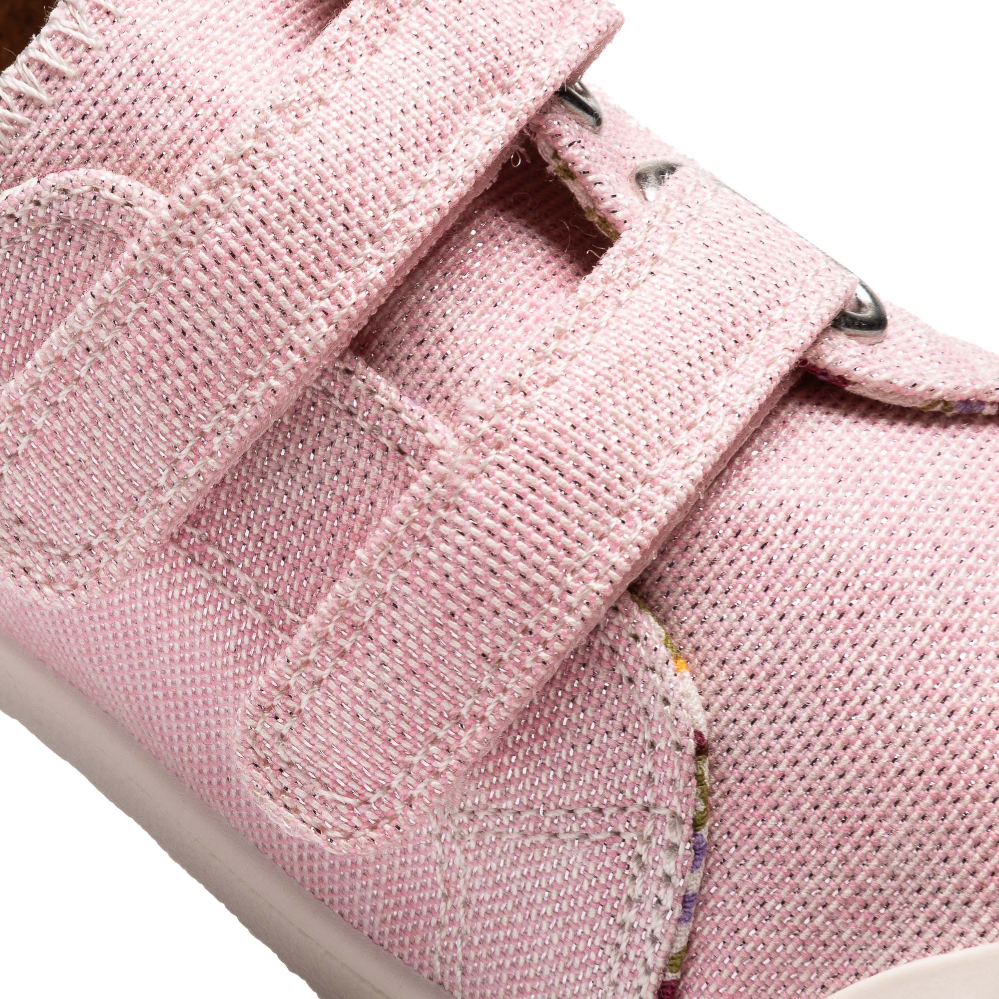 Sapatilhas de Lona Infantil Barefoot com Velcro Pablosky Rosa-claro-3