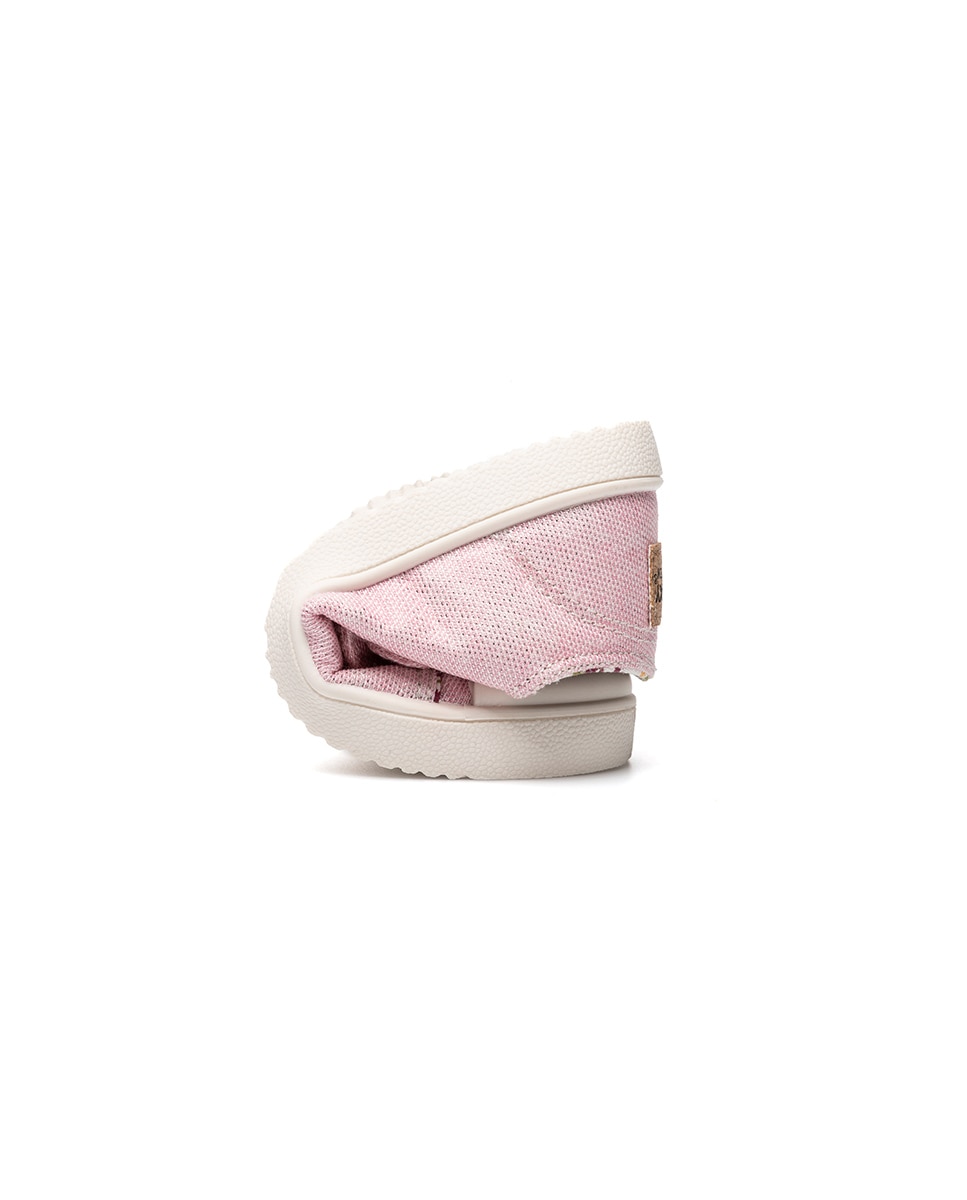 Sapatilhas de Lona Infantil Barefoot com Velcro Pablosky Rosa-claro-2