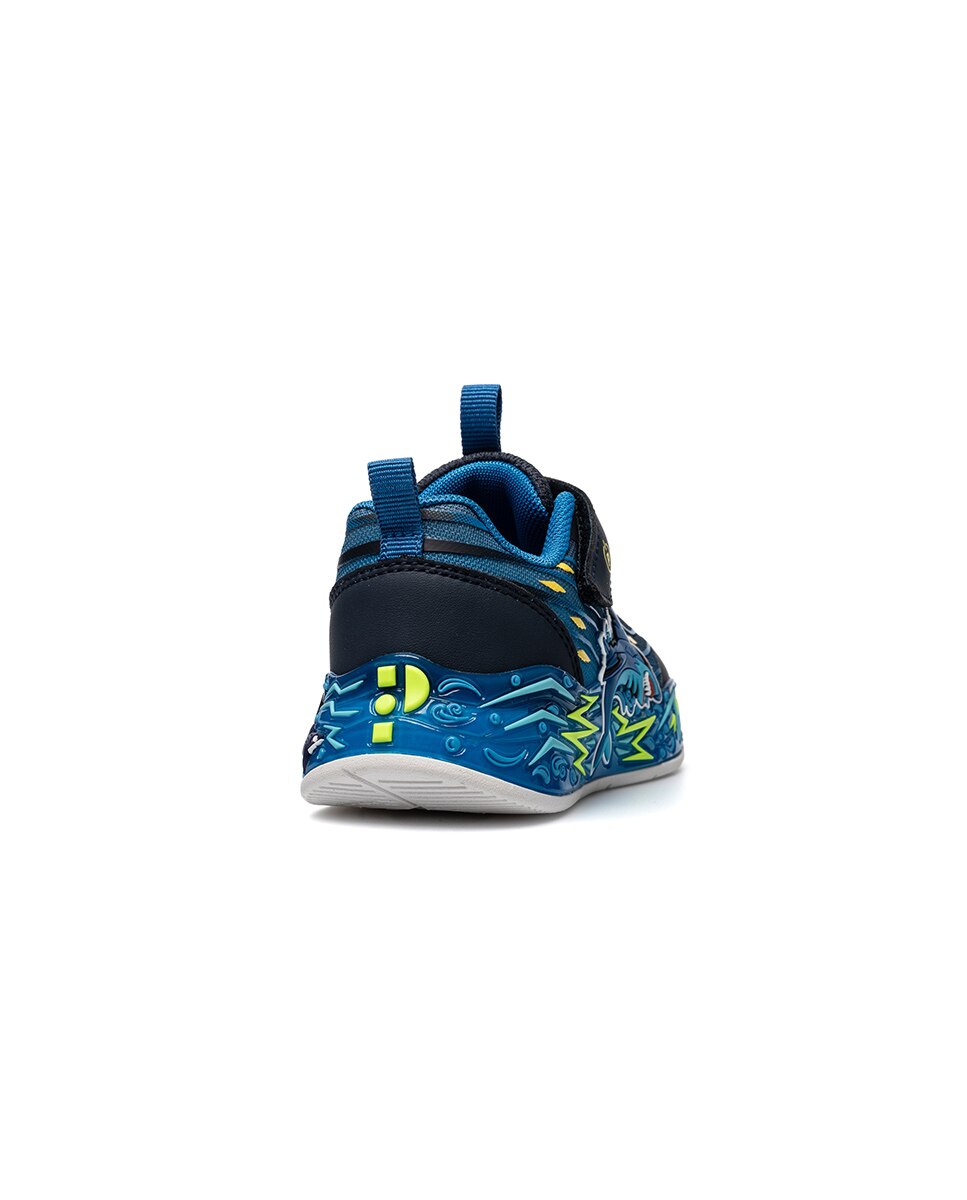 Sapatilhas Desportivas Infantil Pablosky com Velcro Azul-4
