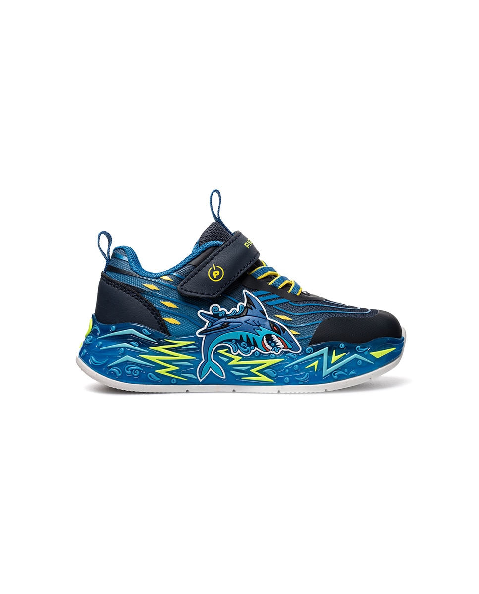 Sapatilhas Desportivas Infantil Pablosky com Velcro Azul-6