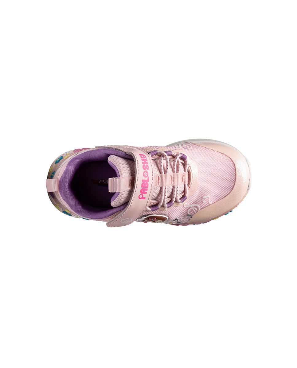 Sapatilhas Desportivas Pablosky com Velcro Rosa-3