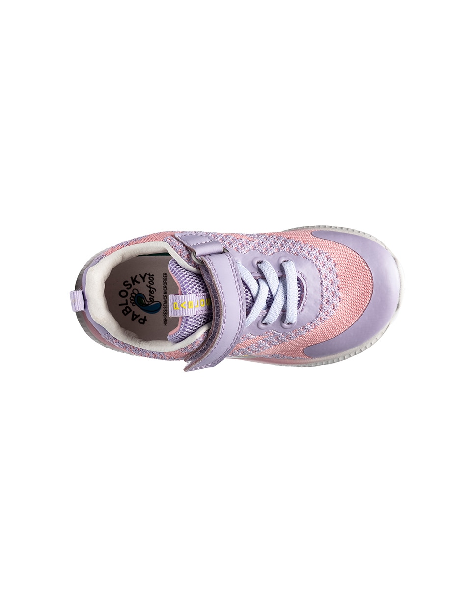 Sapatilhas Desportivas Barefoot com Velcro Pablosky Rosa-claro-5